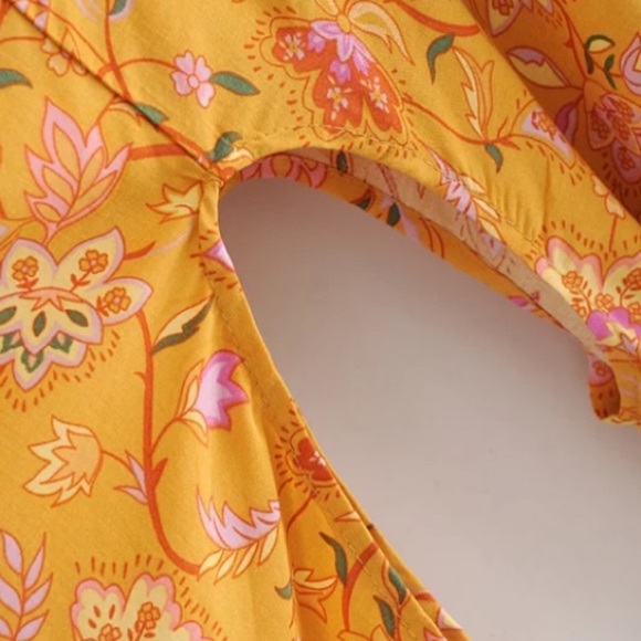 Sunny Days Vintage Style Short Kimono Coverup Wrap - Picture 7 of 8